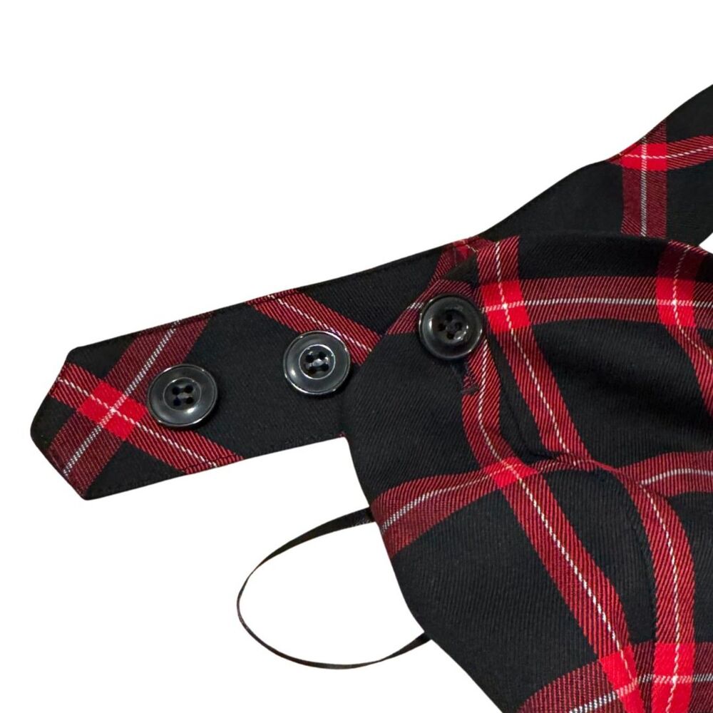 Hell Bunny Black and Red Plaid Vintage-Inspired Mini Dress - Picture 5 of 10